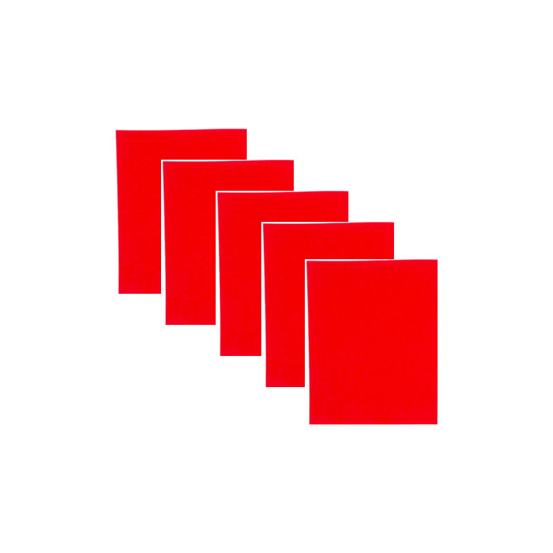 Placa De Fomi Color Rojo 20 Piezas De 21x27cmx2mm
