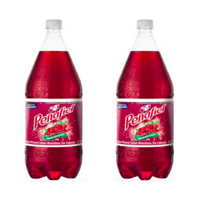 Agua Mineral Peñafiel Sabor Arandano 12 Piezas De 2 Litros