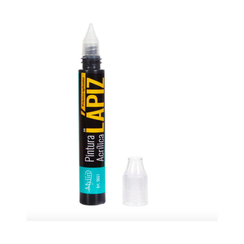Pintura Acrílica En Lápiz Color Negro 1 Pieza De 30ml Negro