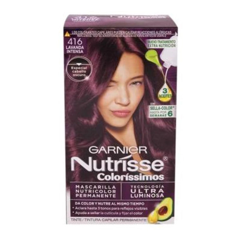 Tinte Para Cabello Garnier Nutrísse Coloríssimos 416 Lavanda 416