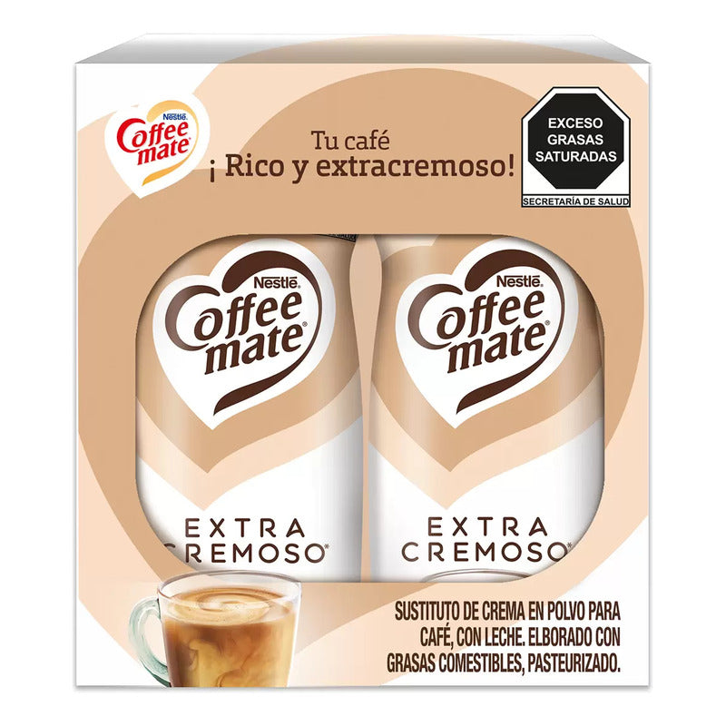 Coffee Mate Extra Cremoso En Polvo (2 Piezas De 550 G)