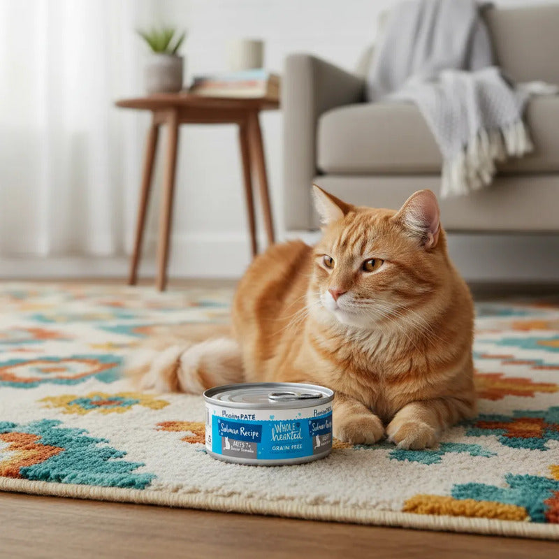 Alimento Natural Húmedo Para Gato Senior Receta Salmón 156 G