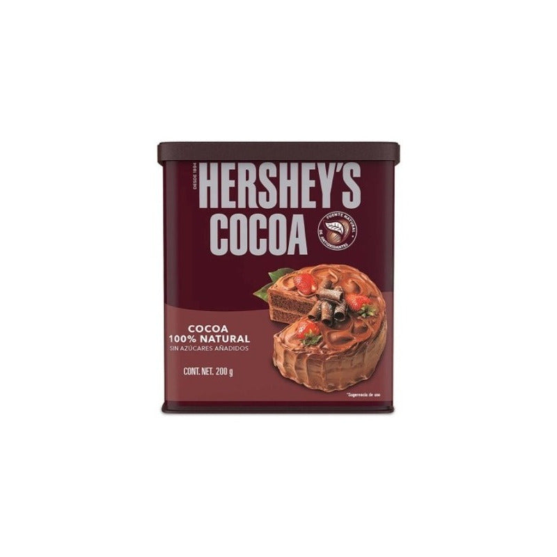 Cocoa En Polvo Hersheys Natural 200g 3cajas
