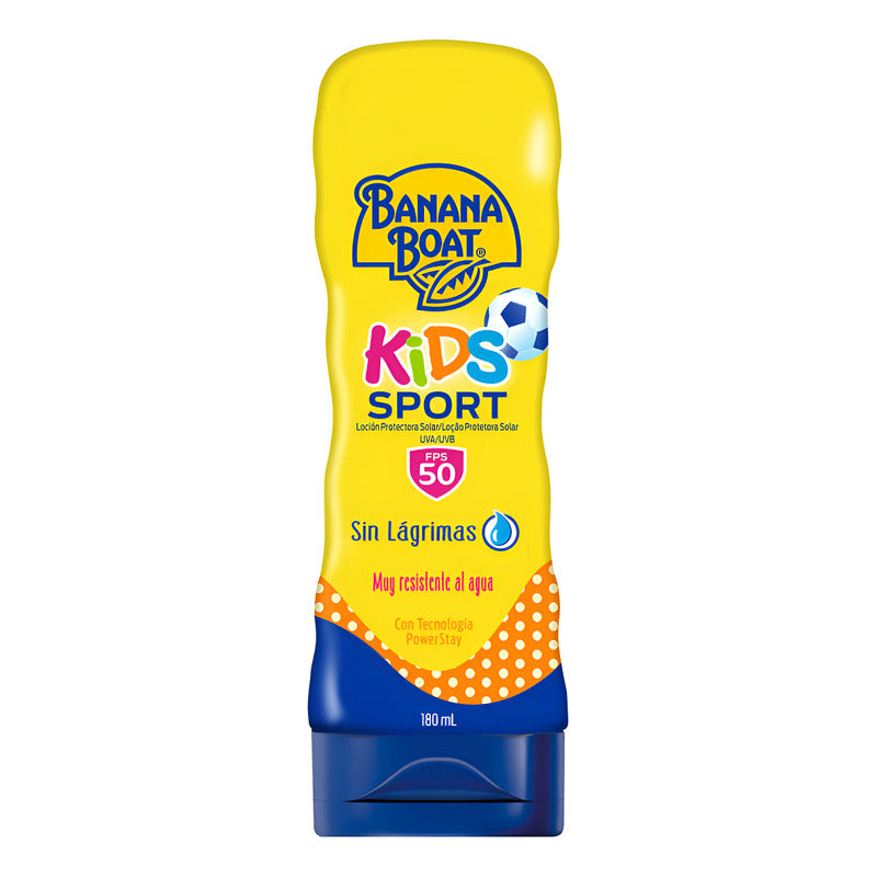 Protector Solar Banana Boat Kids Sport 50 Fps Loción 180 Ml
