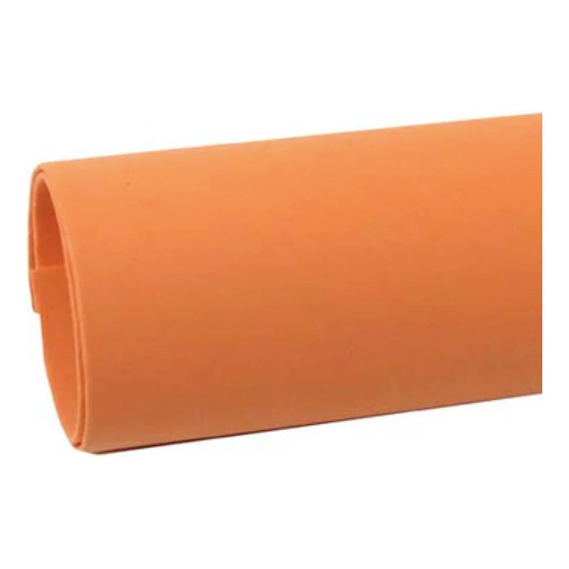 Papeleria Placa De Fomi Color Naranja 5 Piezas De 49x49cm