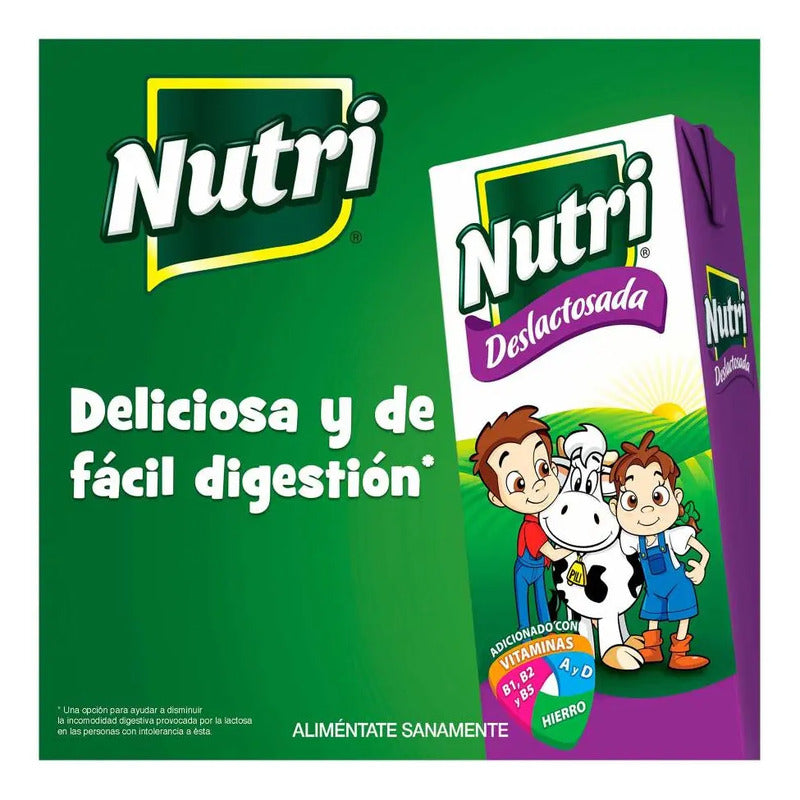 12 Pack Nutrileche 1 Litro C/u Leche Deslactosada