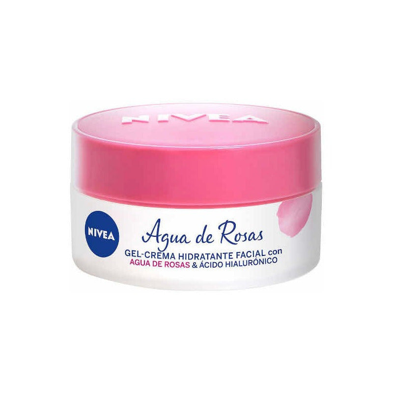 Gel Crema Facial Nivea Con Agua De Rosas 2 Pzas 50ml C/u