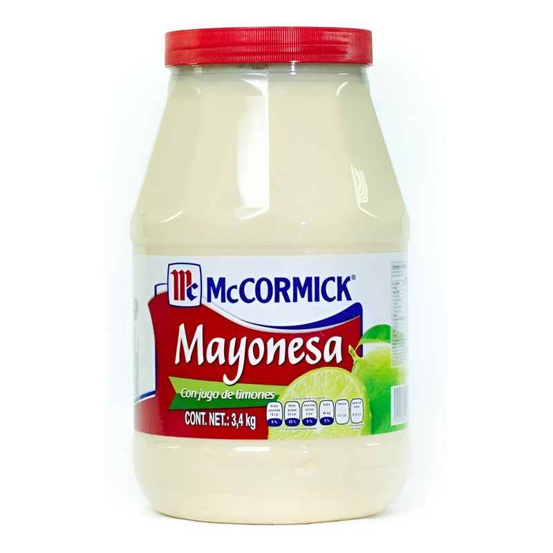 Mayonesa Mccormick Con Jugo De Limones 3.4 Kilos La Más Grande