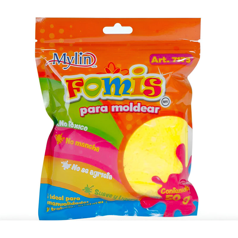 Fomi Suave Moldeable Color Amarillo 1 Pieza De 50g Amarillo