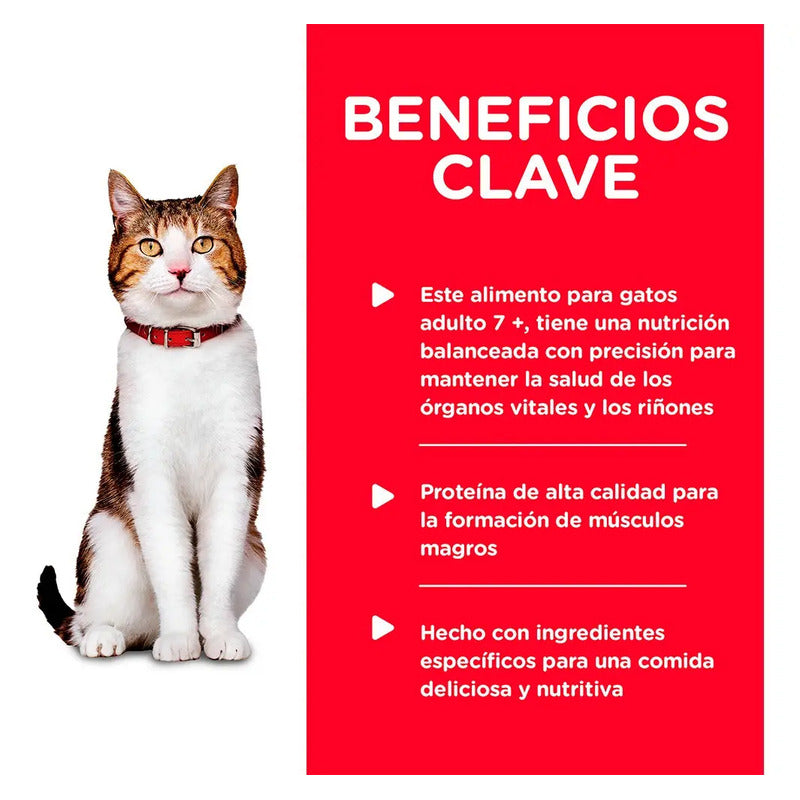 Alimento Gato Adulto 7+ Receta De Pavo 156 G