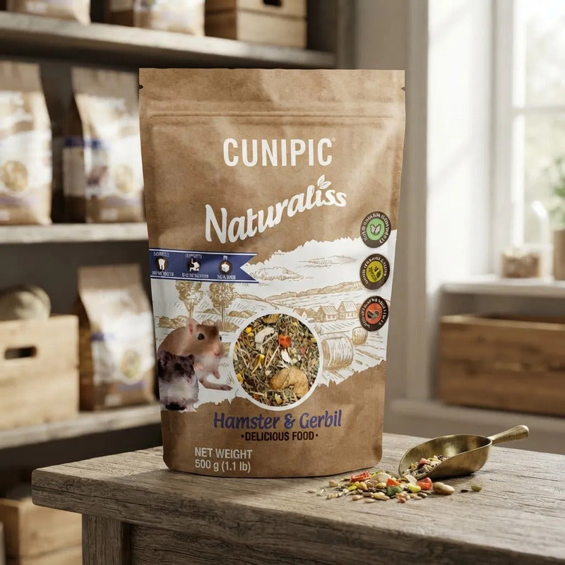 Cunipic Naturaliss Alimento Para Hámster Y Gerbo, 500 G