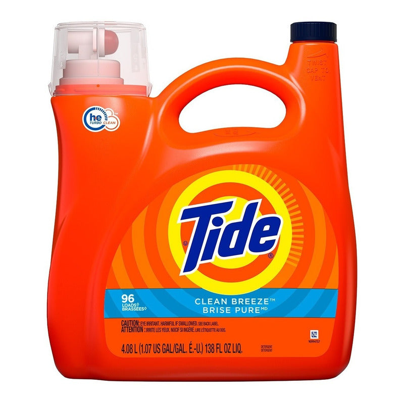 Tide Clean Breeze Detergente Líquido 4.08 L