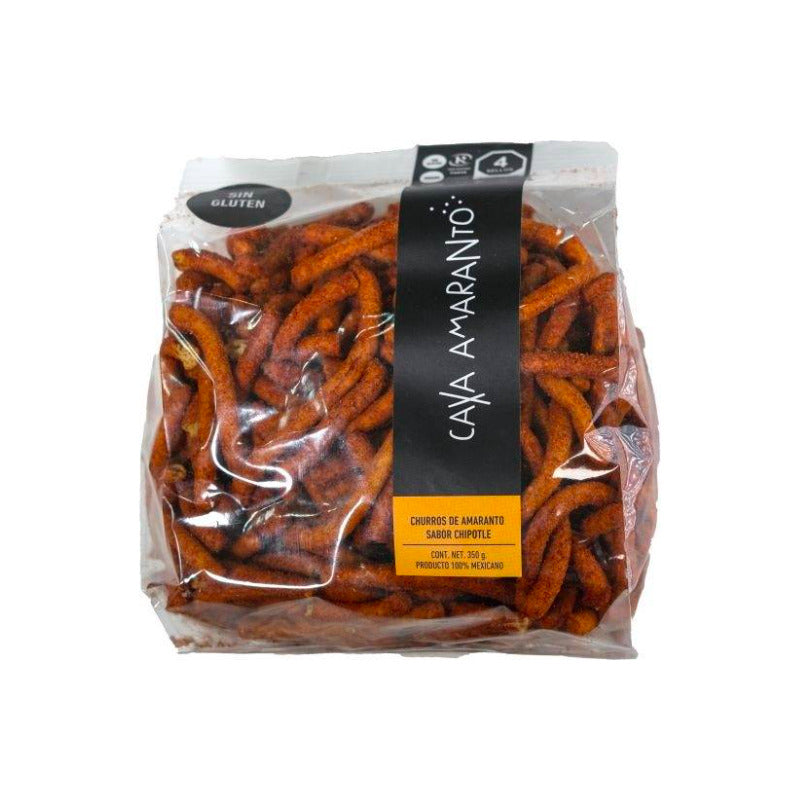 Churritos De Amaranto Caxa  Sabor Chipotle De 350 G