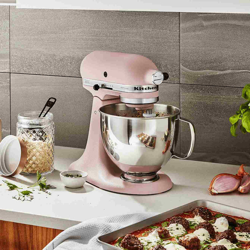 Batidora De Pedestal Kitchenaid Artisan Rosa Feather Pink 60 Hz