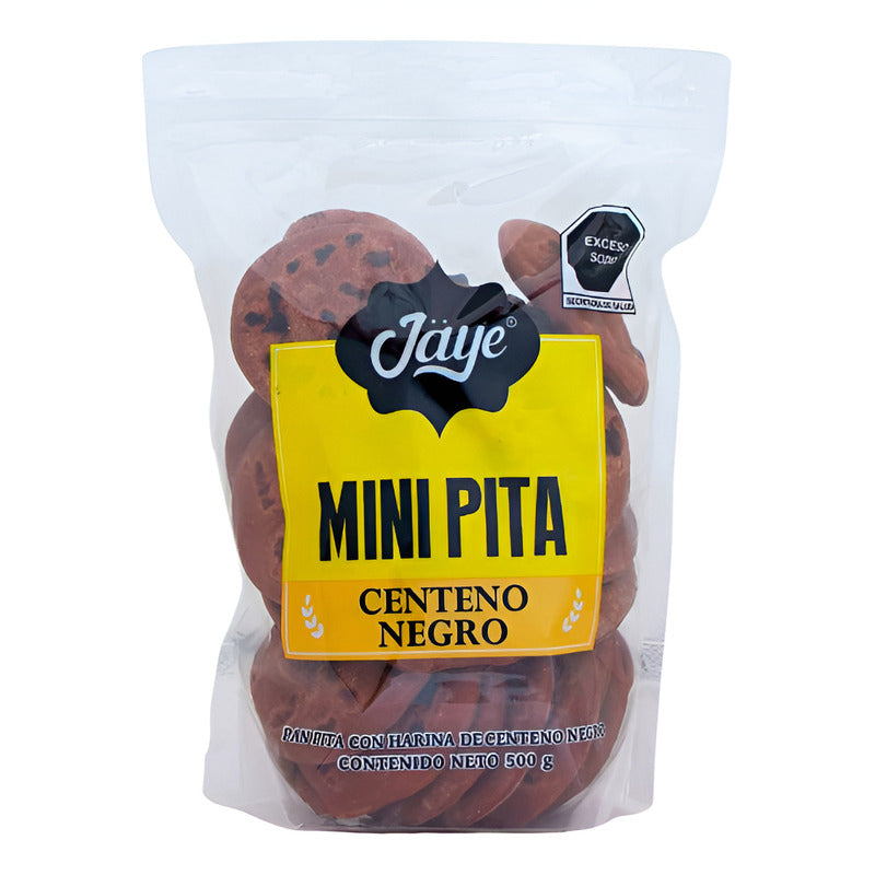 Pan Pita Mini Jaye De Centeno Negro 500 G