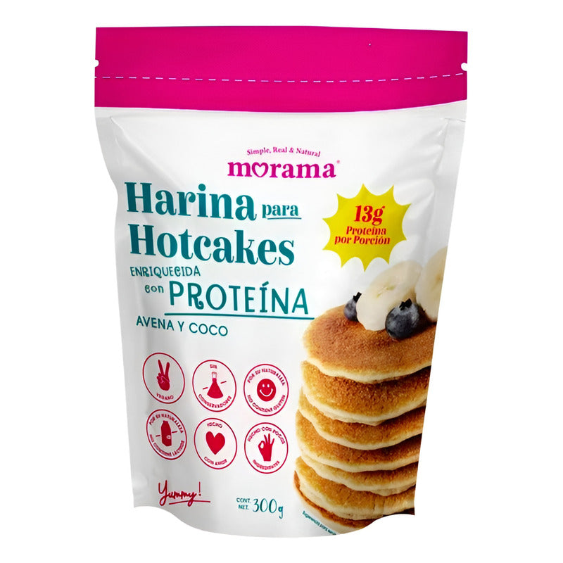 Harina De Avena Y Coco Para Hot Cakes Morama 3 Pzas De 300g