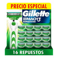 16 Repuestos Gillette Mach3 Sensitive Para Afeitar