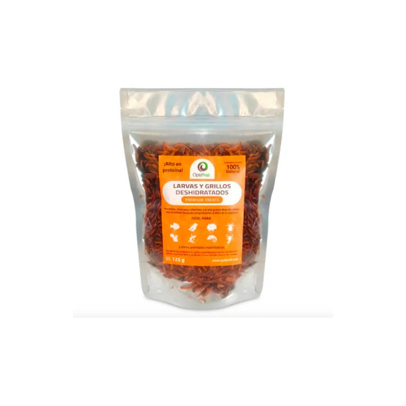 Alimento P/ Reptil Tenebrios Con Grillos Deshidratados 125gr