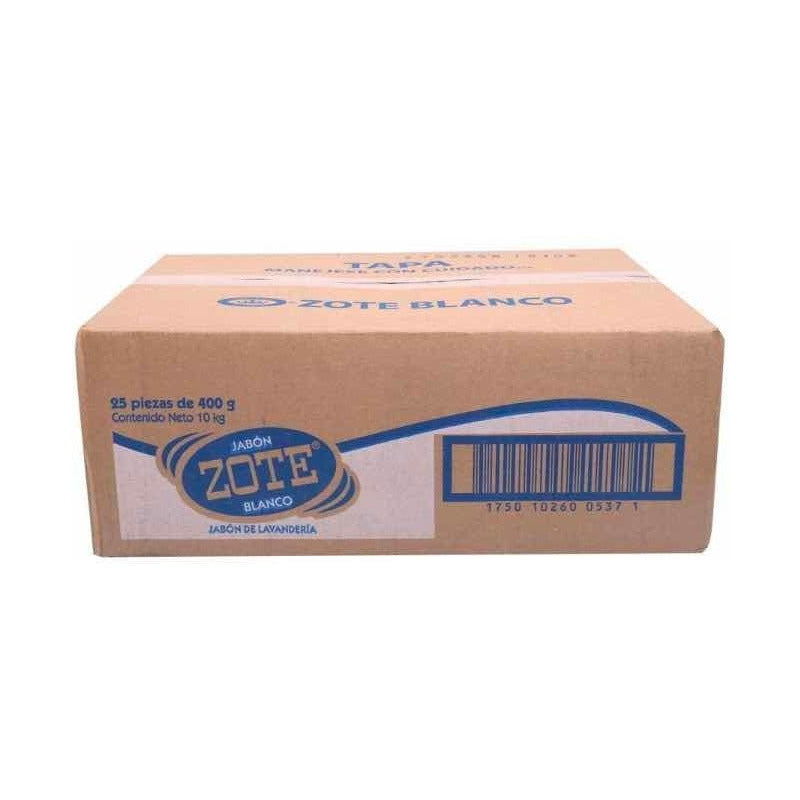 Jabón En Barra Zote Blanco 400g (25piezas)