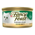 Alimento Para Gato Fancy Feast Chunky Pollo 3 Pzas De 85g
