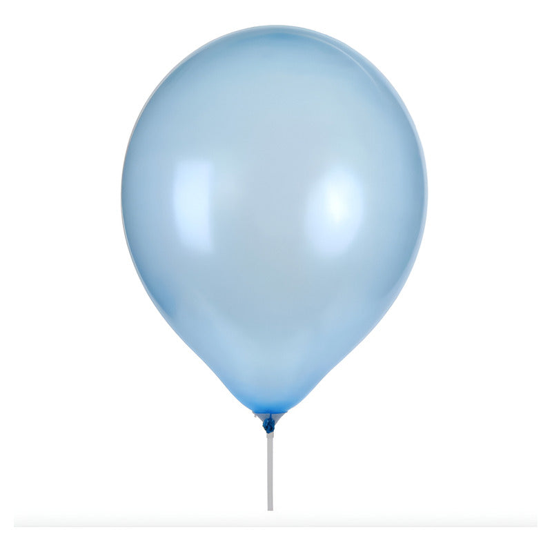 Globos Aperlados Color Azul Claro De 30cm Paquete De 100pz Azul Claro
