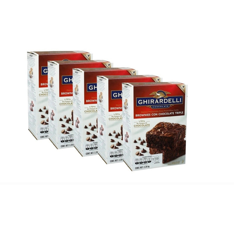Harina Para Brownie Ghirardelli 2.26kg 5cajas