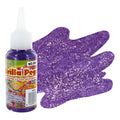 Diamantina Pegamento Brilla Pega Color Morado 1 Pz De 50ml Morado