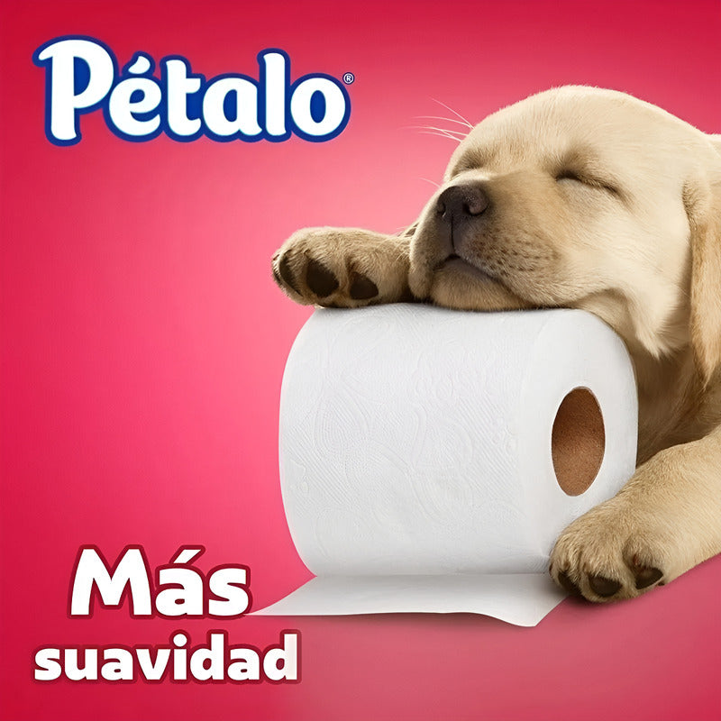 Papel Higiénico Pétalo Rendimax 12 Rollos De 320 Hojas
