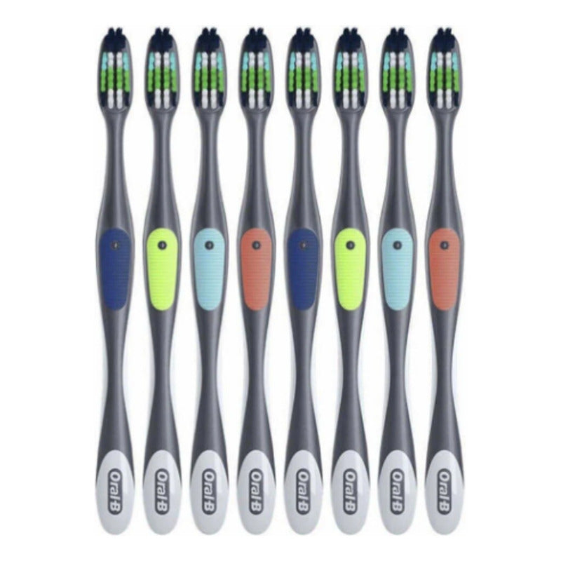 Cepillo Dental Oral- B Cross Action (8 Piezas) Negro
