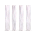 Limpia Pipas Chenille Terciopelo Color Blanco De 30cm 100pz