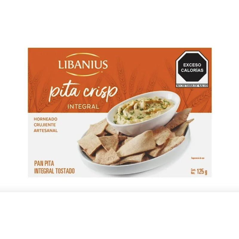 Pita Crisp Integral Tostado Libanius 6 Piezas De 125gr