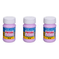 Pintura Acrílica Alta Calidad Color Lila Claro 3 Pz De 35ml Lila