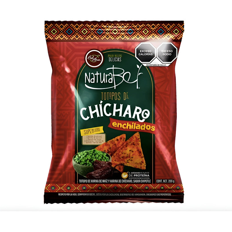 Totopos Maiz Y Chicharo Enchilado Bel Ara Natura 6pz De 200g