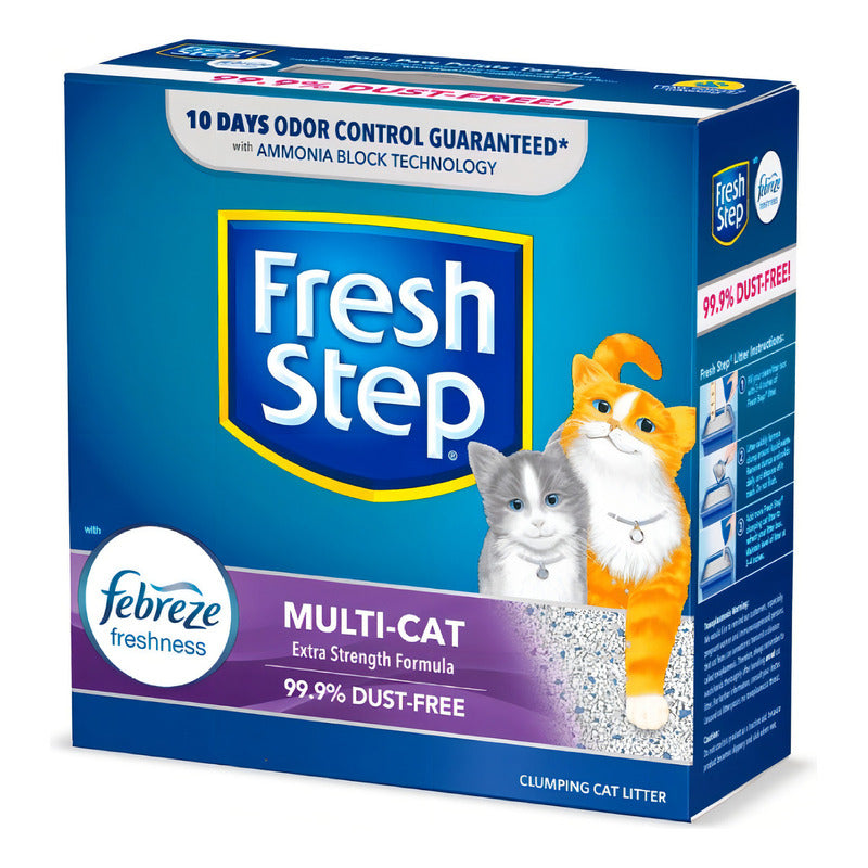 Arena Para Gato Fresh Step Multi Cat Con Febreze 11.3kg