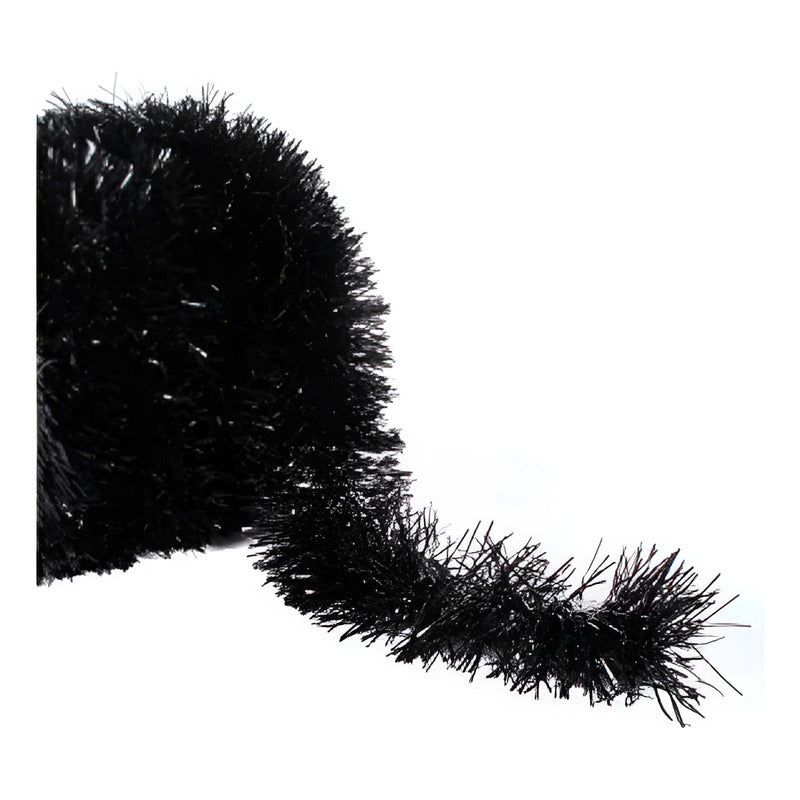 Guía De Escarcha Color Negro 12 Piezas De 9cm X 2m