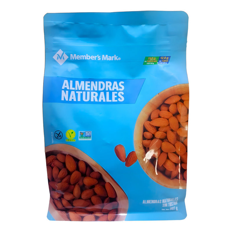 Bolsa De Almendras Naturales Sin Tostar Member's Mark 907 Gr