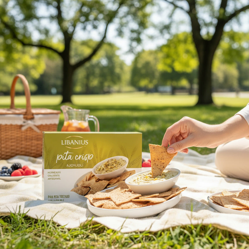 Pita Crisp Tostado Con Ajonjolí Libanius Pita 6 Pz De 125gr