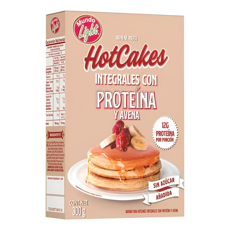 Harina Para Hotcakes Mundo Light Integrales De 300g