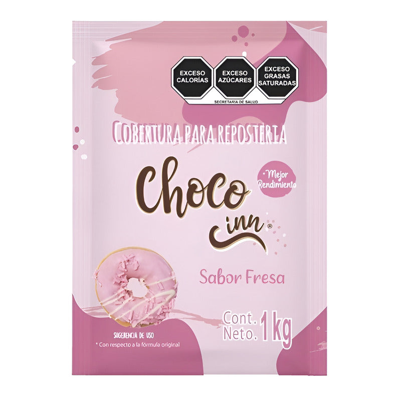 Cobertura Choco Inn Fresa 1 Kg Deiman Para Panadería Y Pastelería