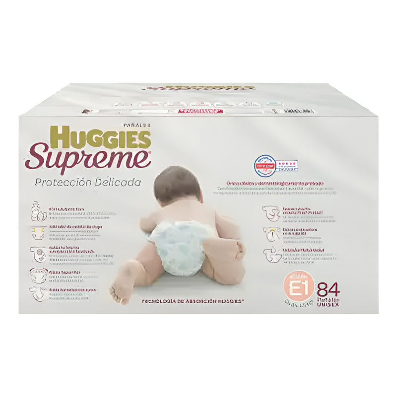 Pañales Etapa 1 Huggies Supreme 84 Pzas Género Sin Género Talla Pequeña