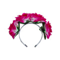 Diadema De Flores Color Morado De 20cm 12 Piezas Morado