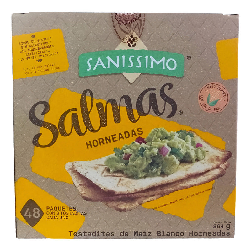 Tostaditas Horneadas Salmas Sanissimo Caja C/48 Paquetes