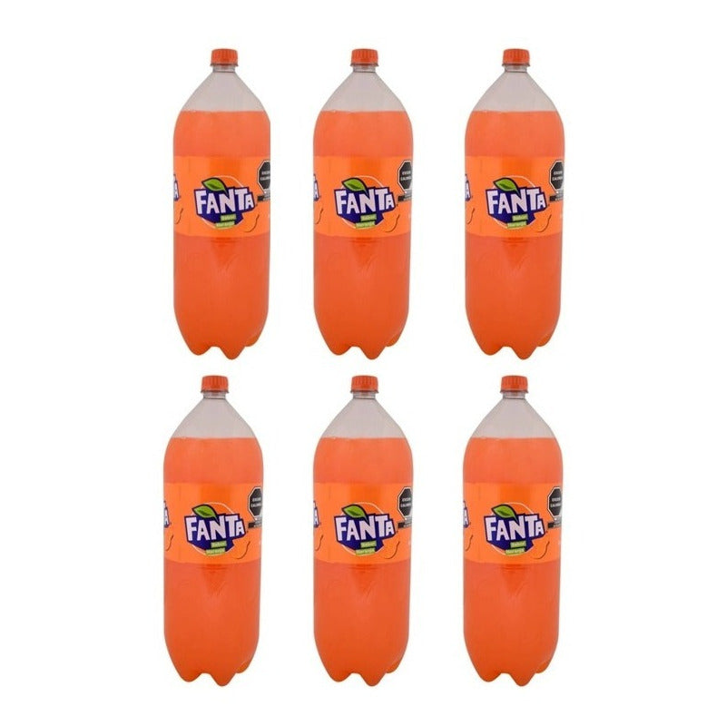 Refresco Fanta Sabor Naranja 6 Pz De 3 L