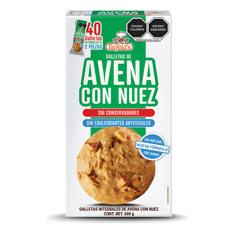 Galletas Taifeld's De Avena Y Nuez 600g Sin Conservadores Kosher