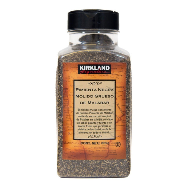 Kirkland Signature Pimienta Negra Molido Grueso Malabar 359g