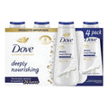 Dove Jabón Corporal Líquido 4 Pzas De 600 Ml