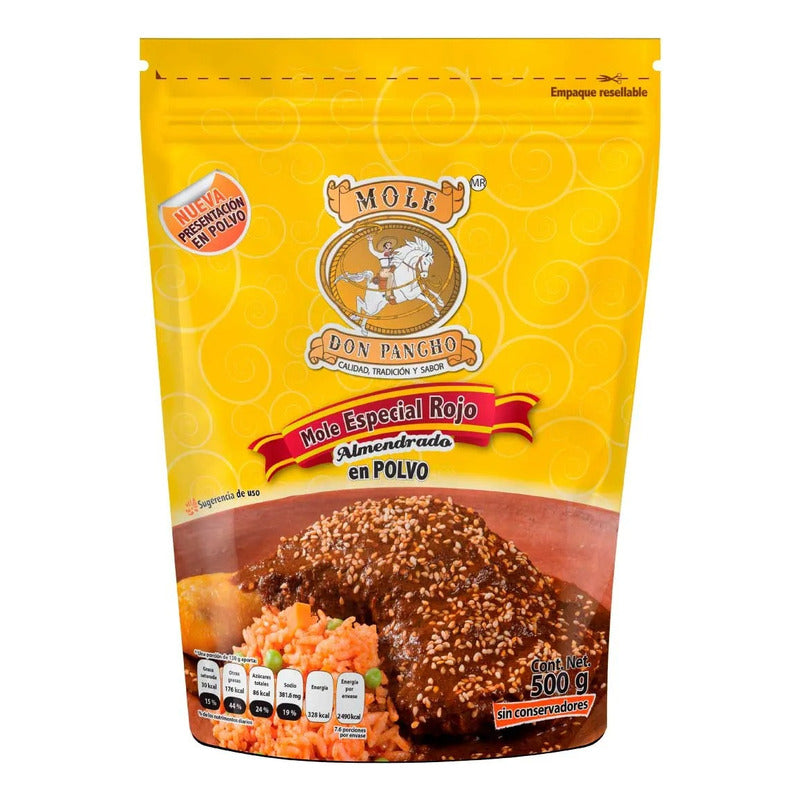 Mole Rojo Don Pancho Almendrado En Polvo, 500g (4pzs)
