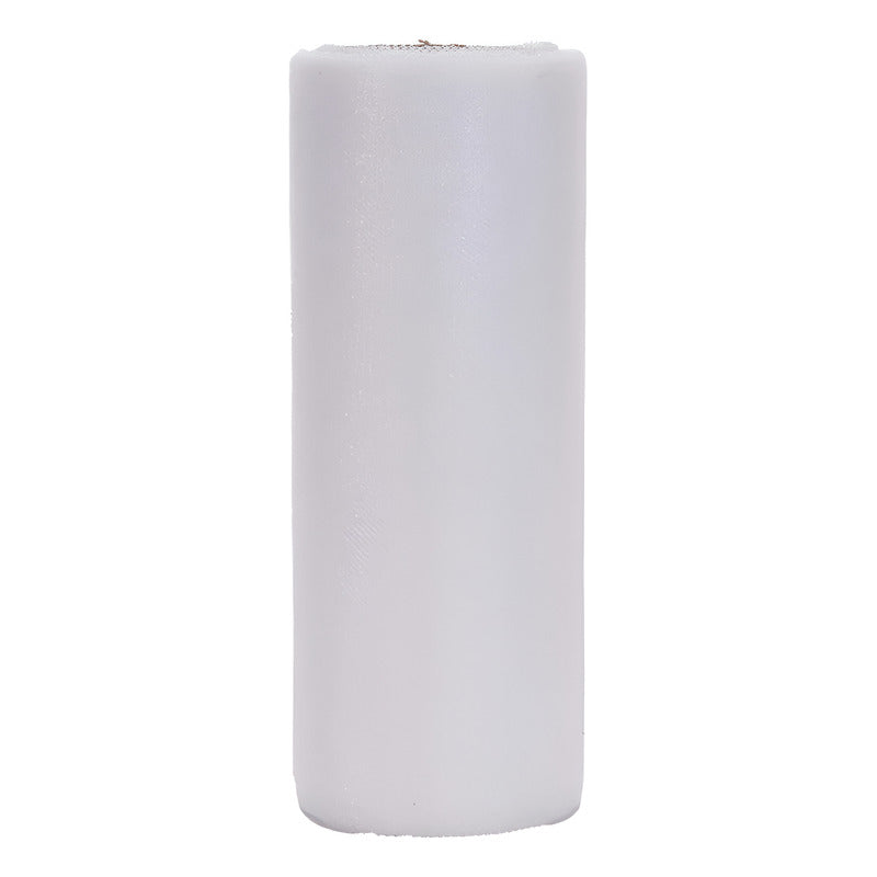 Tul Brillante Blanco 15cm 10m Blanco Rayas