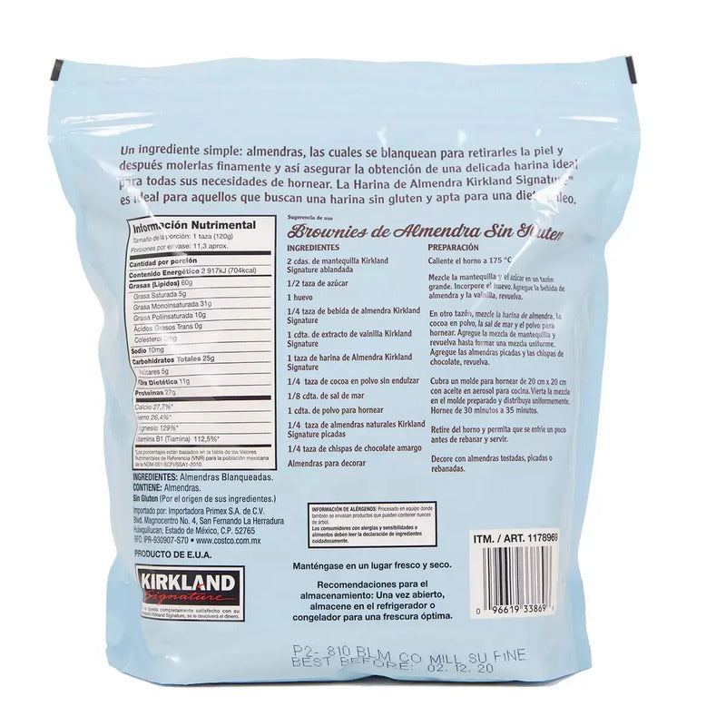 Harina De Almendra Blanqueada Kirkland Signature De 1.361 Kg