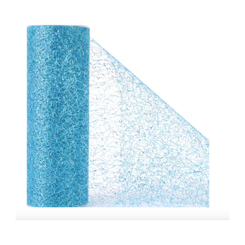 Encaje Con Diamantina Color Turquesa 3 Carretes De 15cm X 5m Turquesa